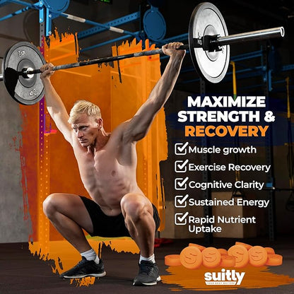 USDA Organic Ultra-Micronized Creatine Gummies for Men & Women; Orange Max Absorption 5g Creatine Gummies Sugar Free for Muscle Gain, Energy & Recovery; Muscle Builder for Women with Pouch - 120 Count