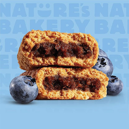 Nature’s Bakery Whole Wheat Fig Bars, Blueberry, Real Fruit, Vegan, Non-GMO, Snack bar, 6 Count (Pack of 6)