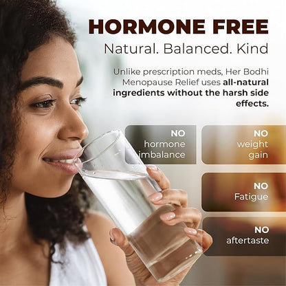 Her Bodhi Meno- Menopause Hormonal Balance for Women, Estrogen Soy Isoflavones Menopause Supplement for Women, Ashwagandha, Black Cohosh Hot Flashes Menopause Relief, Night Sweats Relief 180Caps