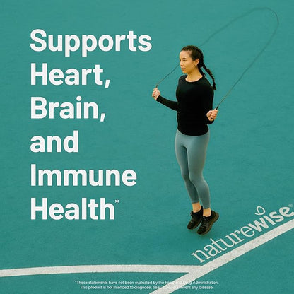 NatureWise Extra-Strength Omega 3 Fish Oil Supplement - 1000mg per Serving - 600 EPA & 400 DHA and Vitamin E - Support for Heart & Brain Health - Lemon Flavor, GMO-Free - 360 Softgels[6-Month Supply]