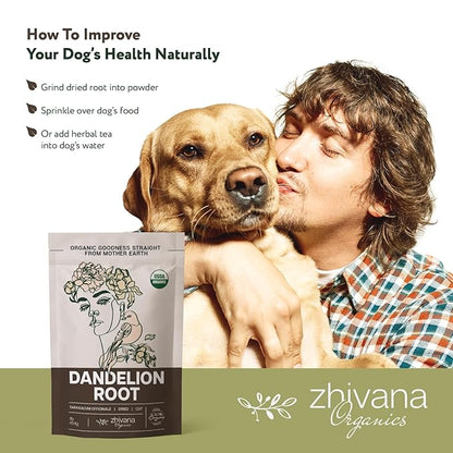 Dandelion Root Tea Loose (16 oz.) – Organic Dandelion Root Herb - Te de Diente de Leon Organico Natural - Liver Cleanse, Digestion, Liver Detox