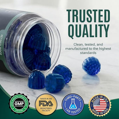 Methylene Blue Pharmaceutical Grade Gummies with Alpha Lipoic Acid (ALA) & NAD, Methylene Blue Gummies Cognitive Support, 60 Day Supplement