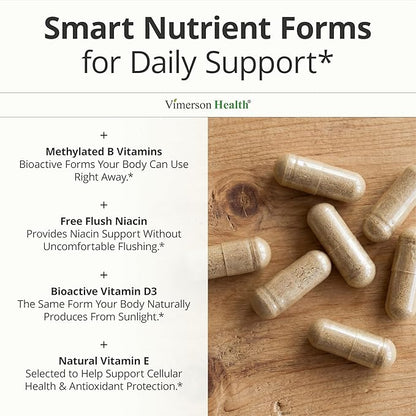 Multivitamin for Men with Methylated Vitamins and Chelated Minerals for Energy, Focus and Immune Health – Premium Daily Mens Multivitamins & Multiminerals – 60 Capsules