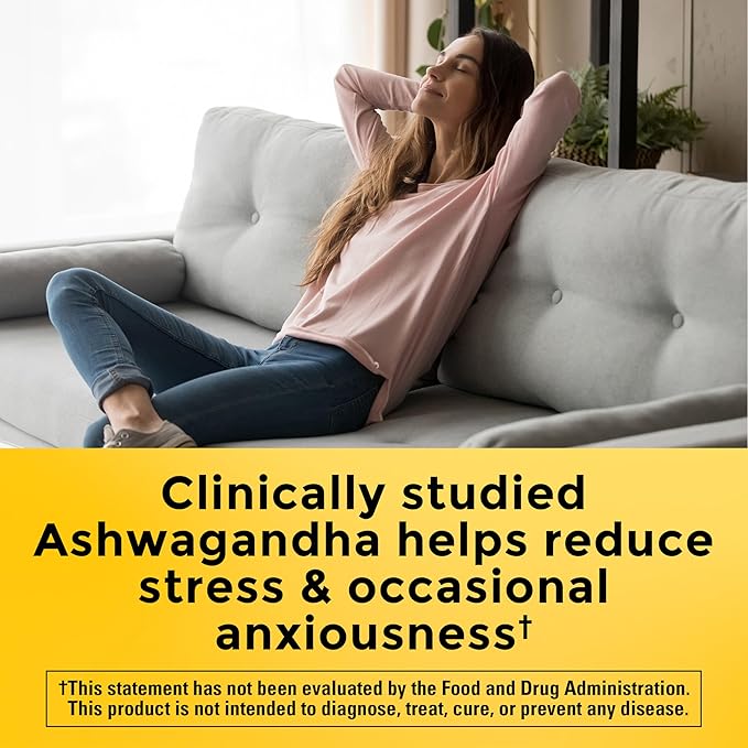 Nature Made Ashwagandha Capsules 125mg for Stress Support, Ashwagandha Supplements, 60 Capsules, 60 Day Supply