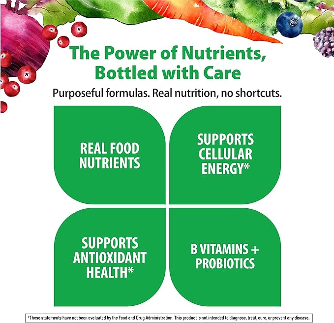 Rainbow Light Womens One + Multivitamin Gummies | 60 Count | Supports Cellular Energy & Antioxidant Health | Mixed Berry Flavor | with Real Food Nutrients, B Vitamins & Probiotics
