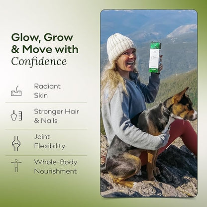 Liquid Collagen for Women - Vegan Collagen Liposomal Supplement - Ultra Absorption, Plant Based with Bamboo Extract, Vitamin C, Amino Acids - Skin, Hair, Nail, Joint Support - Maple Mocha 30 Servings