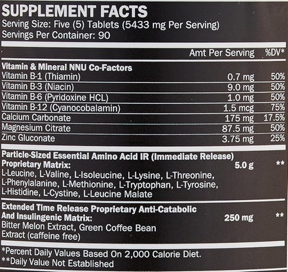 HumaPro Essential Amino Acid Formula | EAA Protein Supplement | Supports Muscle Recovery & Performance | Vegan, Gluten Free | | 450 Tablets | 90 Servings