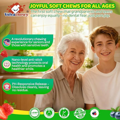 Greens Gummies for Picky Teens & Adults - Greens Superfood Multivitamin Gummies w/ 40+ Fruits & Veggies, Lutein, Enzymes & Fiber, Supergreen Chews for Immunity, Energy, Digestion, Gut & Vision, 1 Pack