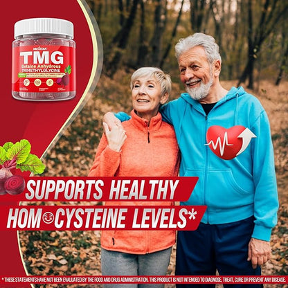 2Pack TMG Gummies 1000mg Betaine Anhydrous + Methylated Multivitamin & B Complex Methylated(Methylfolate B12 B6), Magnesium, Taurine - Essential Trimethylglycine for Homocysteine Levels, Brain, Energy