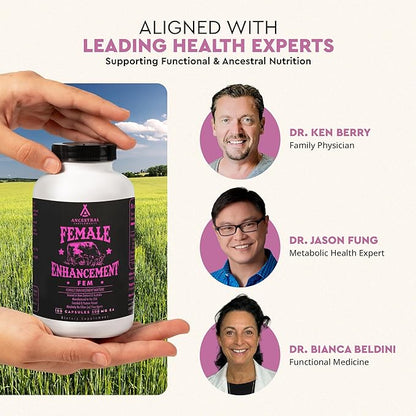 Beef Organ Supplement for Women – Supports Hormone Balance, Energy & Wellness – Grass Fed, Pasture Raised Superfood – Liver, Heart, Kidney, Bone Marrow – Collagen, CoQ10, B12 – Female Support Blend