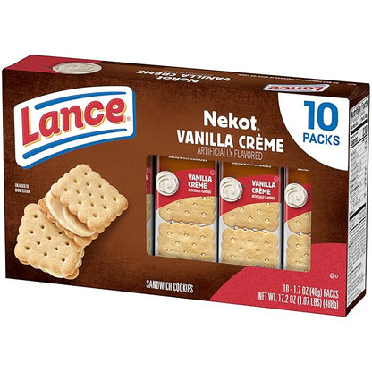 Lance Vanilla Flavored Crème, 10 Count 1.7 Oz