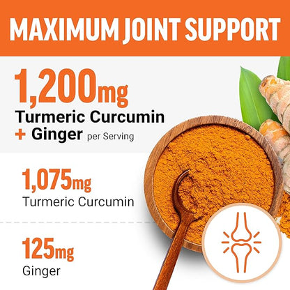 Force Factor Better Turmeric Maximum Joint Support, 1075mg Curcumin with Ginger to Support Mobility, Flexibility & Comfort, More Convenient Than Turmeric Gummies, Fruit Punch, 180 Soft Chews, 3-Pack