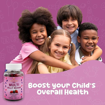 Kids Multivitamin Gummies – Tasty Berry-Flavored Zinc Gummies for Children & Adults – Vegetarian, Gluten-Free & Nut-Free Kids Vitamins Multivitamin – 120 Count (60 Day Supply)
