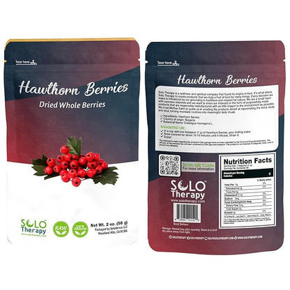 Hawthorn Berry Tea - 56 grams - Hawthorn Berries Whole Herbal Tea - Resealable Bag - 56 grams - Premium Quality (Hawthorn Berries)