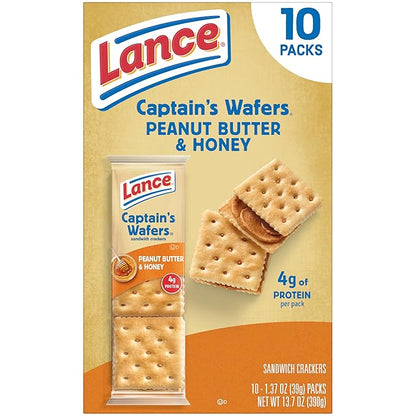 Lance Peanut Butter and Honey, 10 Count 1.37 Oz