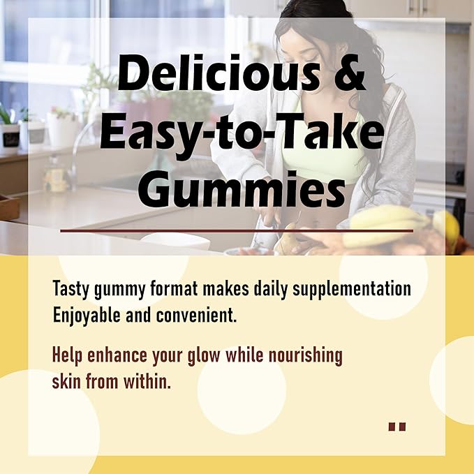 Asuno Tanning Gummies, Supports Skin Health, Gentle for Various Skin Types, 60 Gummies