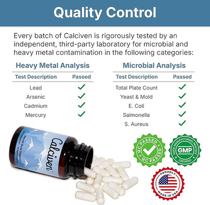 Calciven - Natural Bone Support Supplement - Non-GMO, Gluten-Free