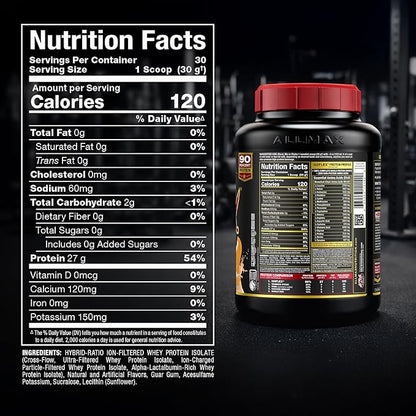 ALLMAX ISOFLEX Pure Whey Isolate Protein Powder - Gluten Free, Low Lactose, Sugar-Free - High-Protein, Clean, Keto-Friendly for Pre Post Workout Supplement for Women and Men | Orange Dreamsicle, 2lb