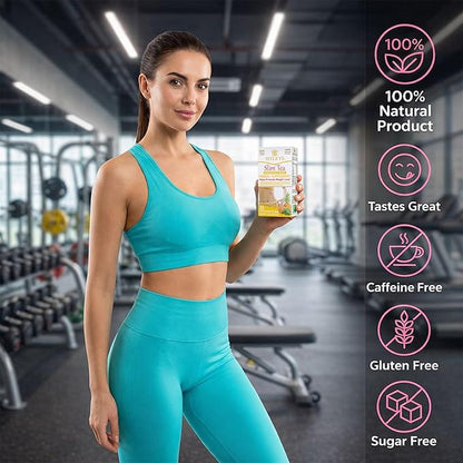 Hyleys Slim Tea Pineapple Flavor - Weight Loss Herbal Supplement Cleanse and Detox - 25 Tea Bags (6 Pack)