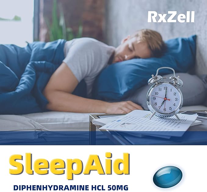 Sleep Aid, Diphenhydramine Softgels 50mg, Easy-to-Swallow, Supports Deeper Restful Sleeping, Non Habit-Forming (220 Counts | Pack of 2)