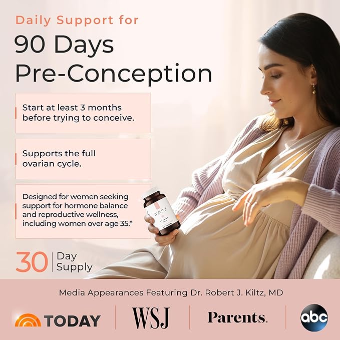 Ovarian Bloom - Doctor Formulated Fertility Supplement for Women - Hormone Balance, Egg Cell Health, Reproductive Wellness - 40:1 Myo-Inositol & D-Chiro Inositol - 30 Day Supply
