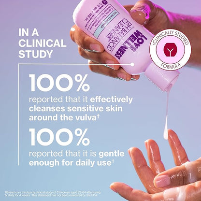 Love Wellness pH Balancing Cleanser | Feminine Vaginal Wash | Fragrance-Free | Vaginal Cleanser for Balanced pH, Intimate Health & Hygiene | Non-Irritating with Aloe Vera for Sensitive Skin | 5 Fl Oz