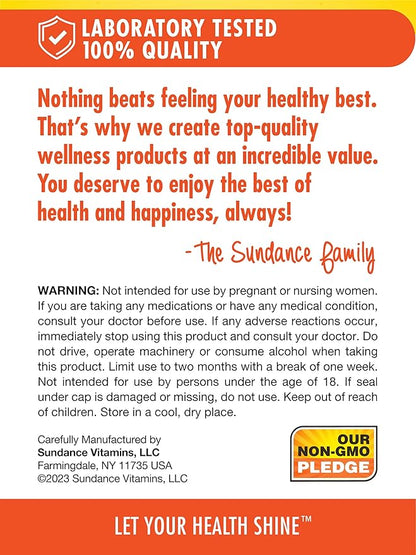 Sundance Melatonin 10mg | 60 Softgels | Advanced Delivery | Non-GMO and Gluten Free Supplement