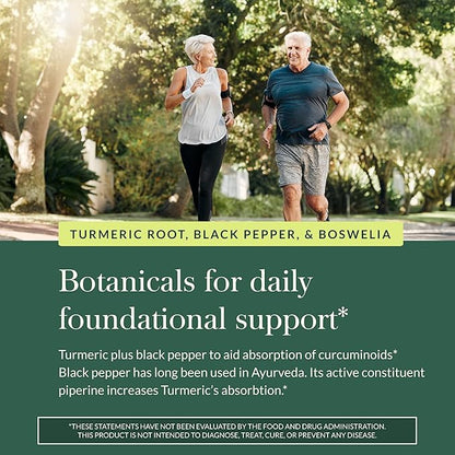 Gaia Herbs Turmeric Supreme Joint Health - Joint Support Supplement with Cucumber, Quercetin, Black Pepper, Ginger Root, Curcuminoids & More* - 60 Liquid Phyto-Caps (30 Servings)