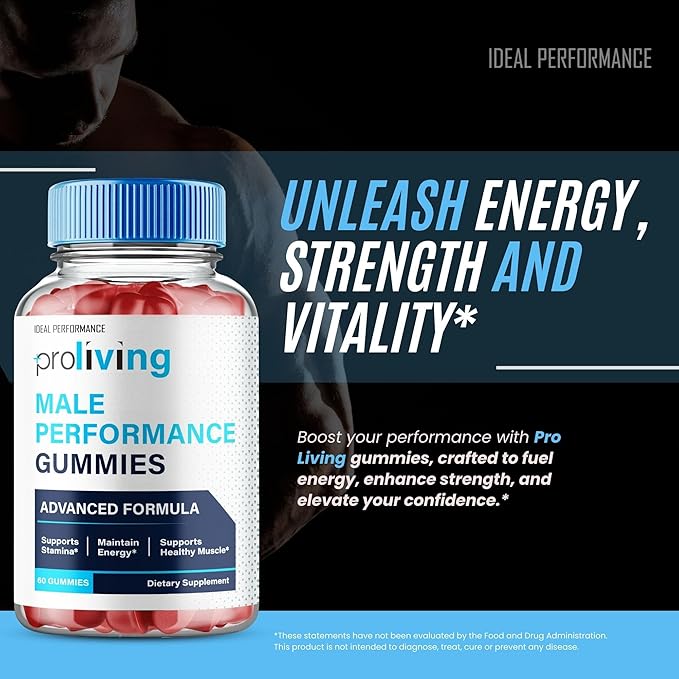 ProLiving Gummies, Pro Living Performance Gummy - Maximum Strength Supplement Gummies, All Natural Support Overall Health & Wellness, Premium ProLiving Advanced Support Gummy Reviews (60 Gummies)