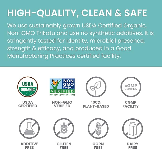 Himalaya Organic Trikatu, 60 Day Supply - Digestive Health Supplement for Occasional Bloating, Heartburn, and Indigestion Relief - USDA Organic, Vegan, Non-GMO, Gluten Free, 60 Caplets