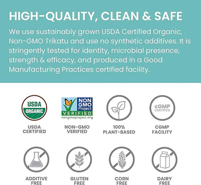 Himalaya Organic Trikatu, 60 Day Supply - Digestive Health Supplement for Occasional Bloating, Heartburn, and Indigestion Relief - USDA Organic, Vegan, Non-GMO, Gluten Free, 60 Caplets