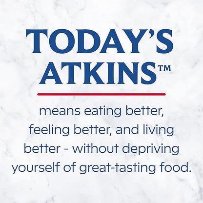 Atkins Strong High Protein Shake, Milk Chocolate, 30g Protein, 7g Prebiotic Fiber, 1g Sugar, GLP-1 Support, Muscle & Gut Health Support Complex, 12 Count