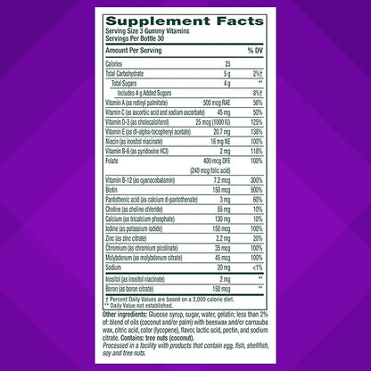Vitafusion Power Plus Women’s Multivitamin Gummies,100% Daily Value or More of 10Nutrients,HelpsSupport Nerve,Energy Metabolism,Bone & Immune Health,Strawberry & Watermelon Flavor,90 Count (Pack of 2)
