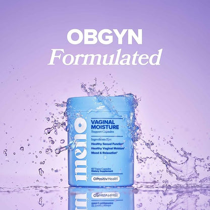 O Positiv MENO Vaginal Moisture Support Capsules – OBGYN-Formulated to Support Healthy Vaginal Moisture, Mood & Relaxation – Hormone-Free with Maca & Fenugreek Seed – 30 Servings (Pack of 3)