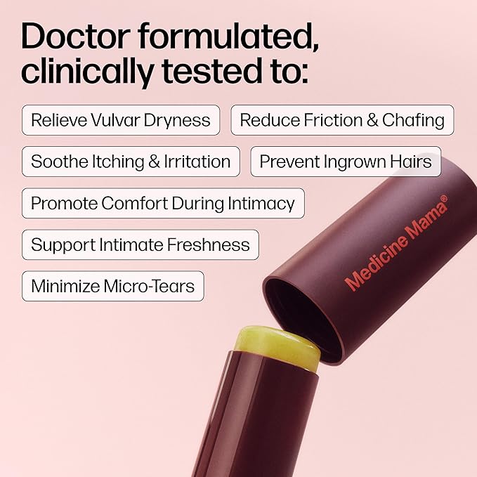 VMAGIC by Medicine Mama Lips Stick – Travel Size Organic Vulva Balm – Relieves Feminine Dryness, Itching, Burning, Redness, Irritation – Hormone Free – 6 Pack, 15 ml Each