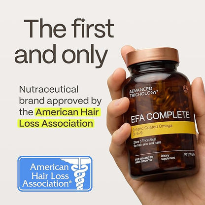 EFA Complete with Optimal Omega 3 6 9 Levels of Potency Flax Oil, Fish Oil, Borage Oil, and Evening Primrose Oil 800mgs (90count) 3rd Party Tested - High in GLA and 369 Omegas (Pack of 2)