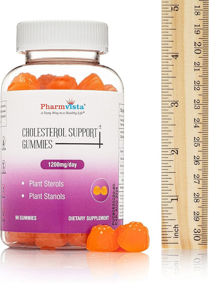 Pharmvista Plant Sterols and Stanols 1200mg Gummy-Vegan Friendly Allergen Free Gluten Free-90 Count