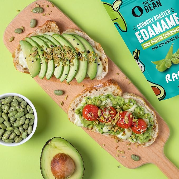 The Only Bean Edamame Dry Roasted Low Carb Snacks (Ranch), Vegan Gluten Free Snacks, Healthy Snacks for Kids and Adults, High Protein Snacks, Keto Snacks, Diabetic Snacks, 4oz (Pack of 3)