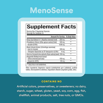 Natural Factors Menosense Veg-Capsules, 90-Count