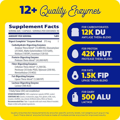 Enzymedica, Digest, Digestive Enzymes, 90 Capsules