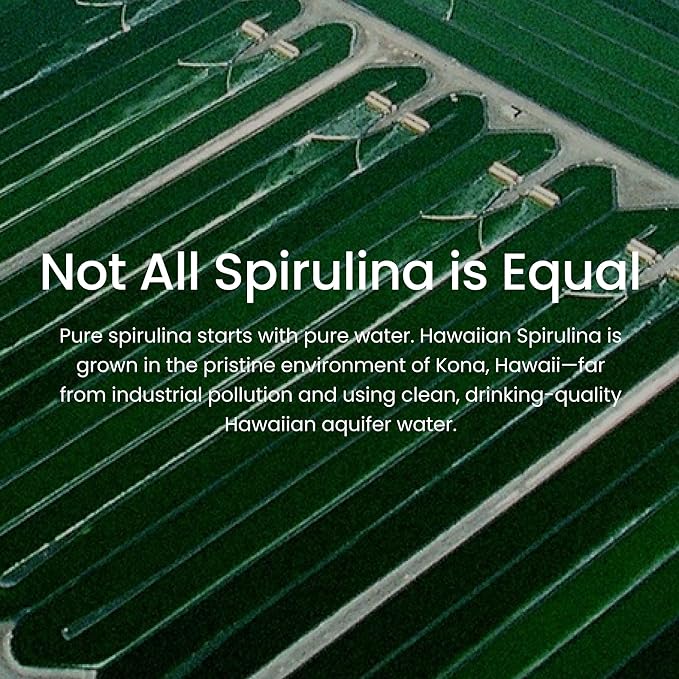 Nutrex Hawaii Pure Hawaiian Spirulina – Vegan Superfood, 500 mg Tablets, Farm Grown in Kona, Non-GMO, Immune Support & Cellular Energy, 400 Count
