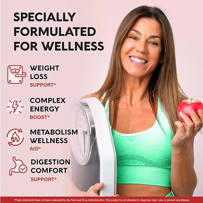 Apple Cider Vinegar Capsules - 15000 mg of Raw Apple Cider Vinegar Equivalent** - 100% Natural Pure ACV - Energy, Metabolism & Weight Loss Support - 3rd Party Lab Tested - 120 Capsules, 60-Day Supply