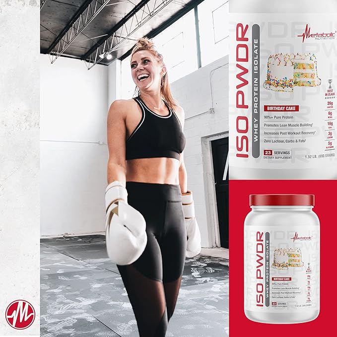 Metabolic Nutrition Whey Protein Isolate ISO PWDR Peanut Butter Cookie, 1.54lb, 23 Servings, 26g Protein, Fast Digesting, Zero Carbs, Delicious Flavor, Very Low Carbs & Fat, Zero Lactose