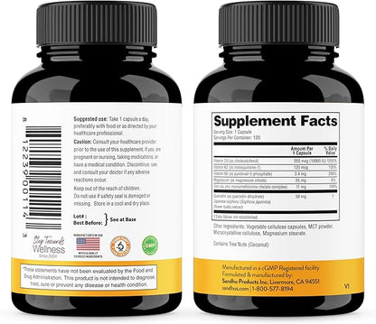 Sandhu's Vitamin D3 K2 Magnesium 10000 IU, 120mcg K2 Capsules 120 Count (Pack of 3) | with VIT B6, Zinc & Quercetin | D3K2 Supports Superior Absorption, Energy, Immune, Muscle Health for Men & Women