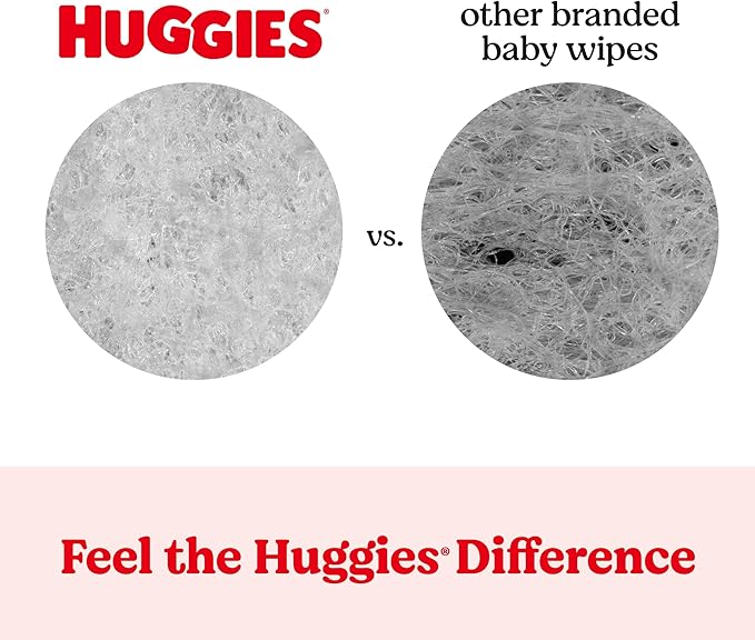 Huggies Simply Clean Unscented Baby Diaper Wipes, 3 Flip-Top Packs (192 Wipes Total), Packaging May Vary