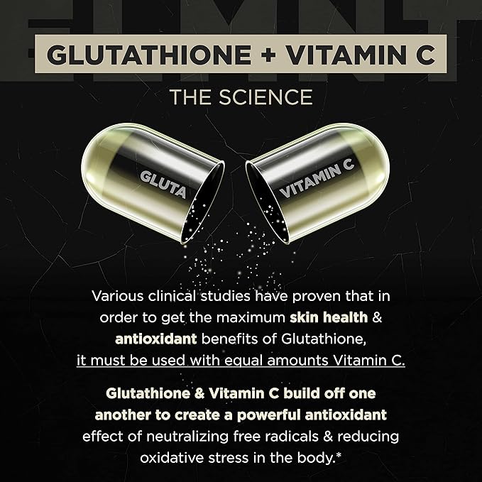2150mg Super Liposomal Glutathione Supplement w. Vitamin C, Quercetin & Pure L Glutathione 2000mg Triple Action Formula Glutathione Liposomal Supplement w. Phospholipid Layer - 90 Pills, Non-GMO