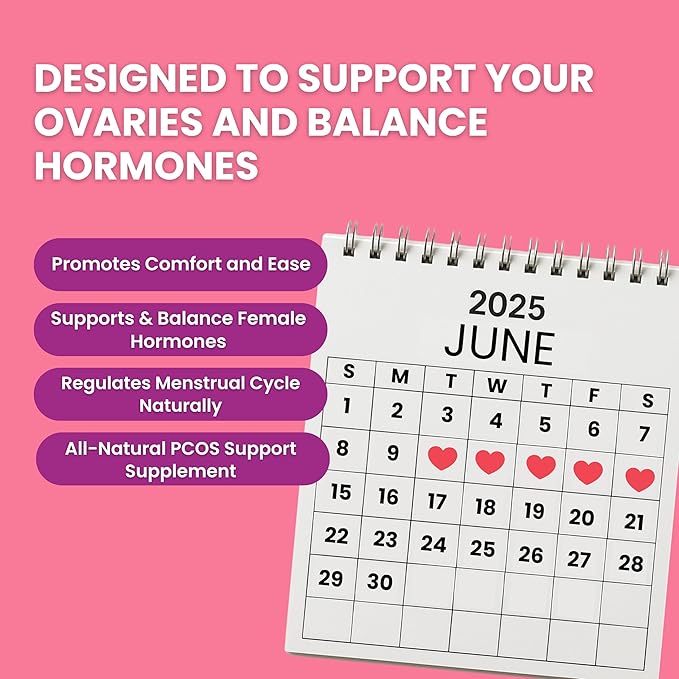 GYNEPLUS Menstrual Relief Capsules, Natural Period Pain Relief, Hormone Balance & Ovarian Support, Regulate Menstrual Cycle, Ease Cramps, Hormonal Balance Supplement for Women, 60 Capsules