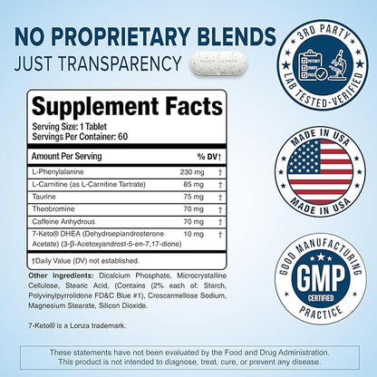 Advanced Diet Pills for Weight Loss & Energy – Multi-Pathway Appetite Suppressant & Thermogenic Fat Burner for Men & Women – Metabolism Booster, Food Noise & Cravings Support – 60 Tablets