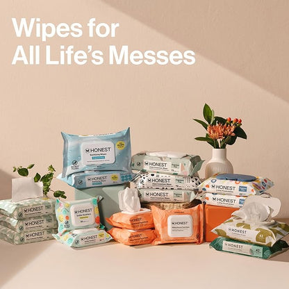 The Honest Company Clean Conscious Multi-Use Baby Wipes for Sensitive Skin, Fragrance Free, Geo Mood, 1152 Count