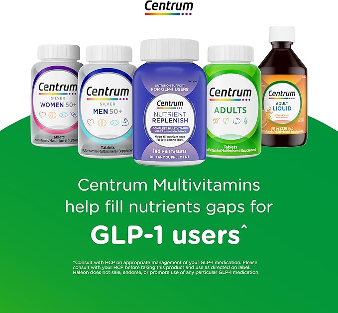 Centrum Silver Women's Multivitamin for Women 50 Plus, Multivitamin/Multimineral Supplement with Vitamin D3, B Vitamins, Non-GMO Ingredients, Supports memory and cognition in older adults - 65 Ct